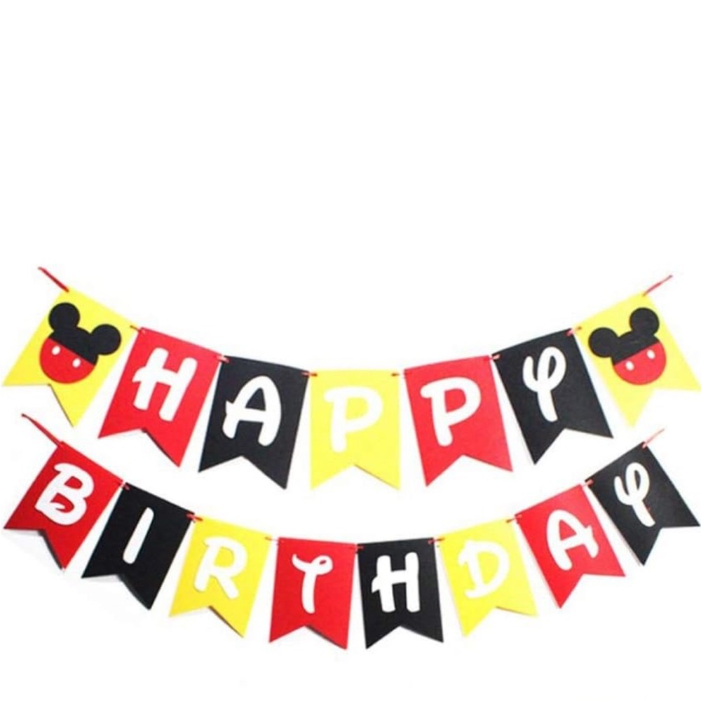 Mickey Mouse “Happy Birthday” decor